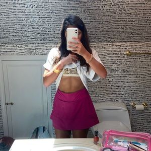 ripened raspberry lulu lemon skirt size 4 tall